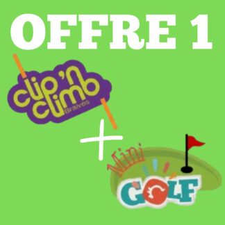 OFFRE 1 : Clip'n Climb + Mini-golf